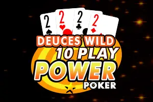 Deuces Wild - 10 Play Power Poker